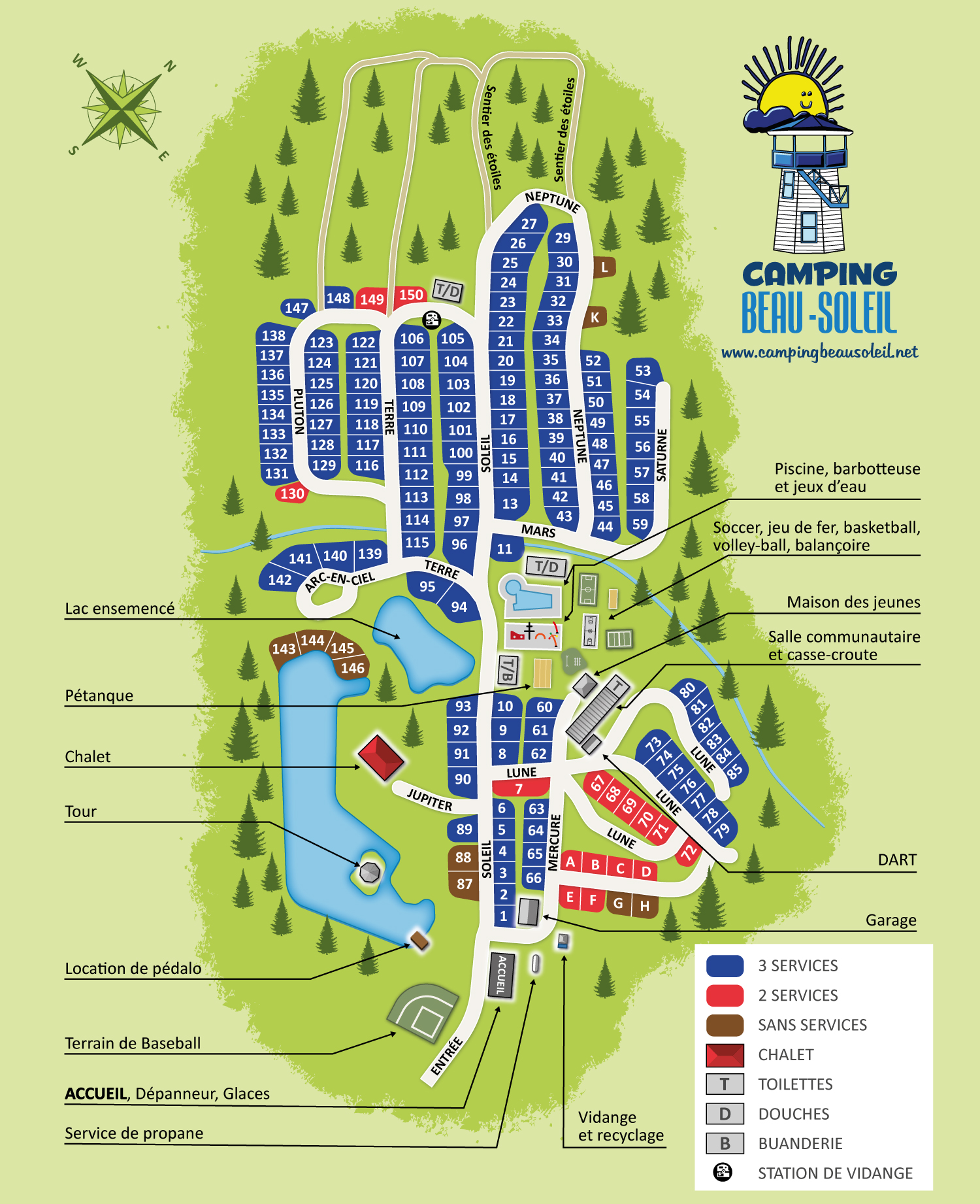 Campground And Caravan Park Site Map Le Cartographiste Greg Franco   Campground Site Map 