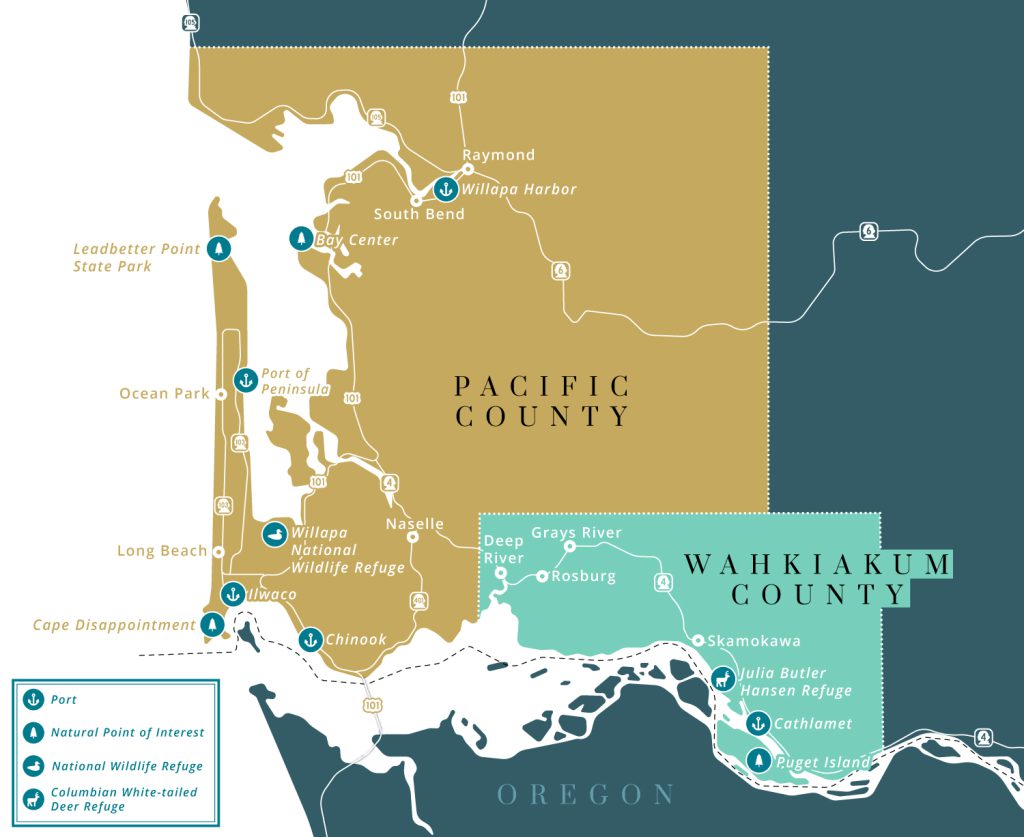 Washington State Counties Map - Le Cartographiste - Greg Franco